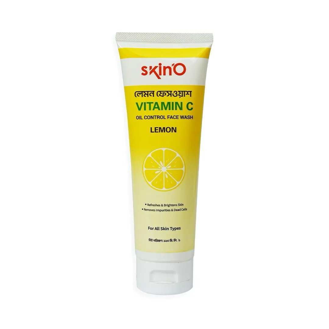 Skino Vitamin C Oil Control Facewash (Lemon) 110ml - Emart Skincare Bangladesh