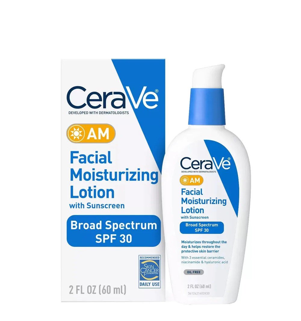 CeraVe AM Facial Moisturizing Lotion with Sunscreen 60ml - Emart Skincare Bangladesh