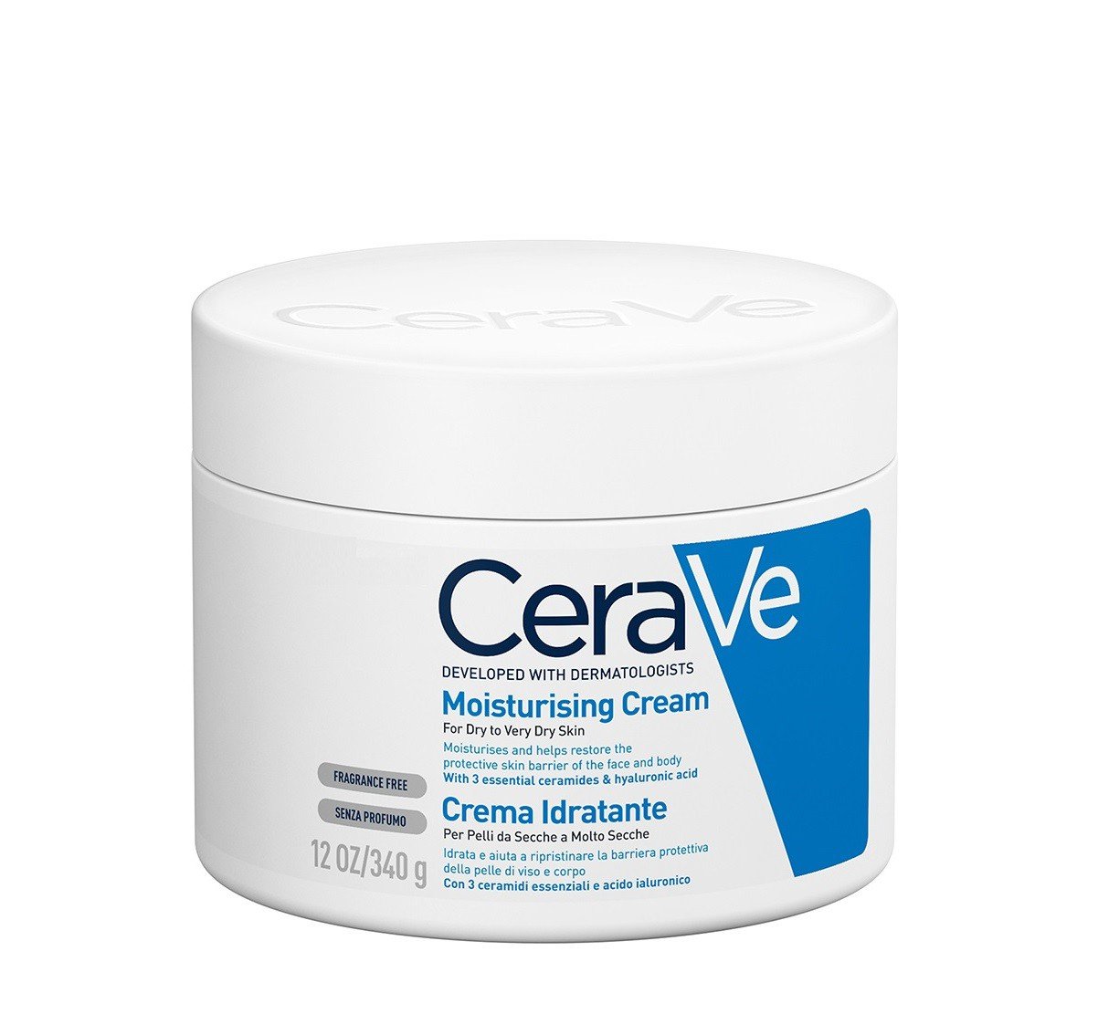 CeraVe Moisturizing Cream 340g UK Version (Dry To Very Dry Skin) - Emart Skincare Bangladesh