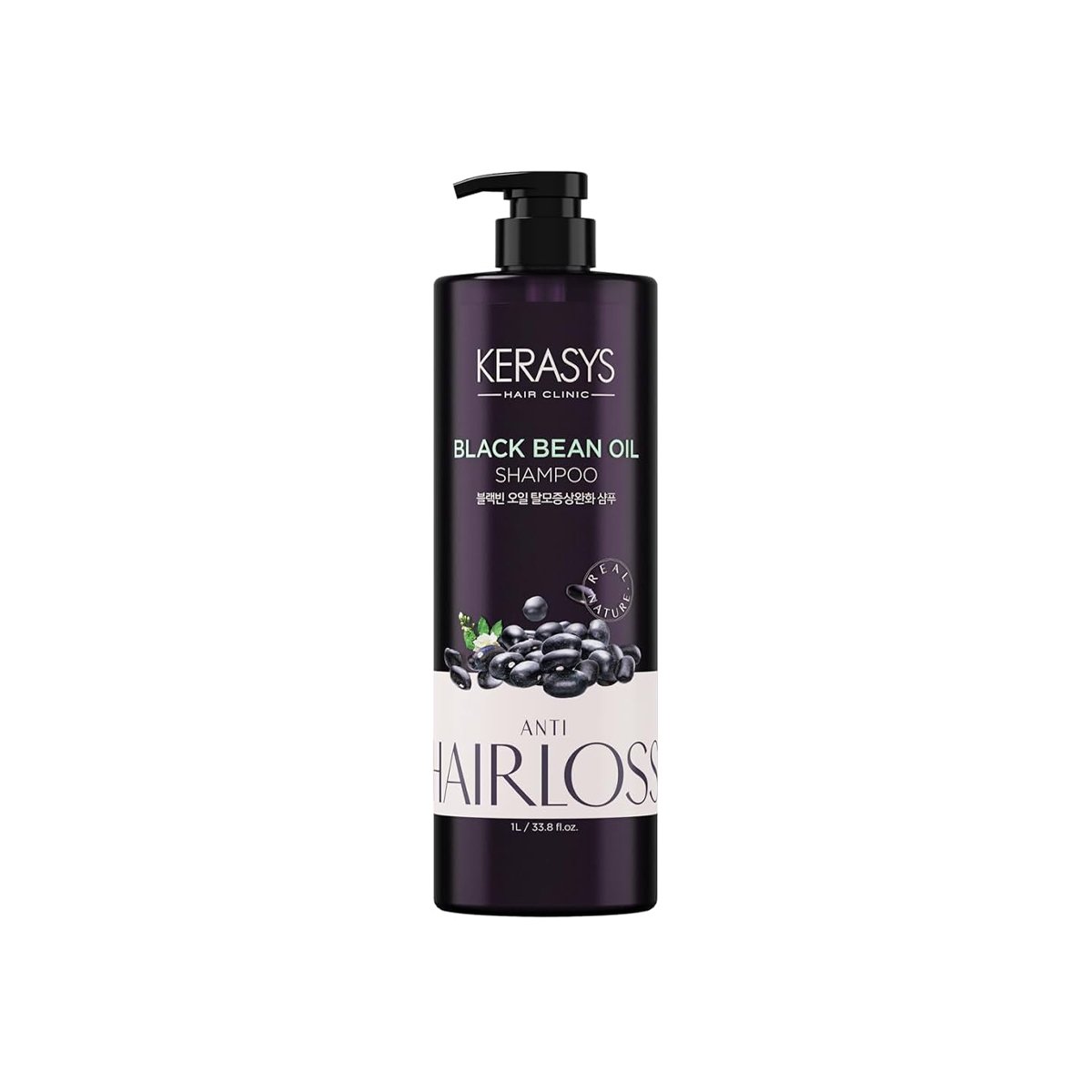 Kerasys Black Bean Oil Shampoo Anti Hair Loss 1000ml - Emart Skincare Bangladesh