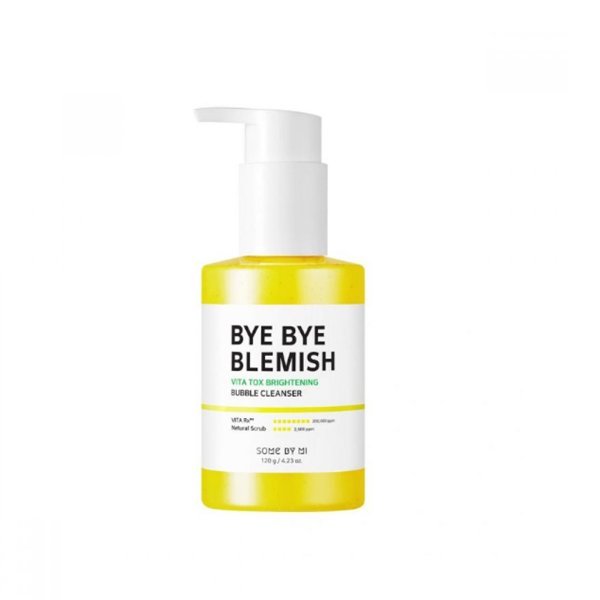 Some By Mi Bye Bye Blemish Vita Tox Brightening Bubble Cleanser 120ml - Emart Skincare Bangladesh