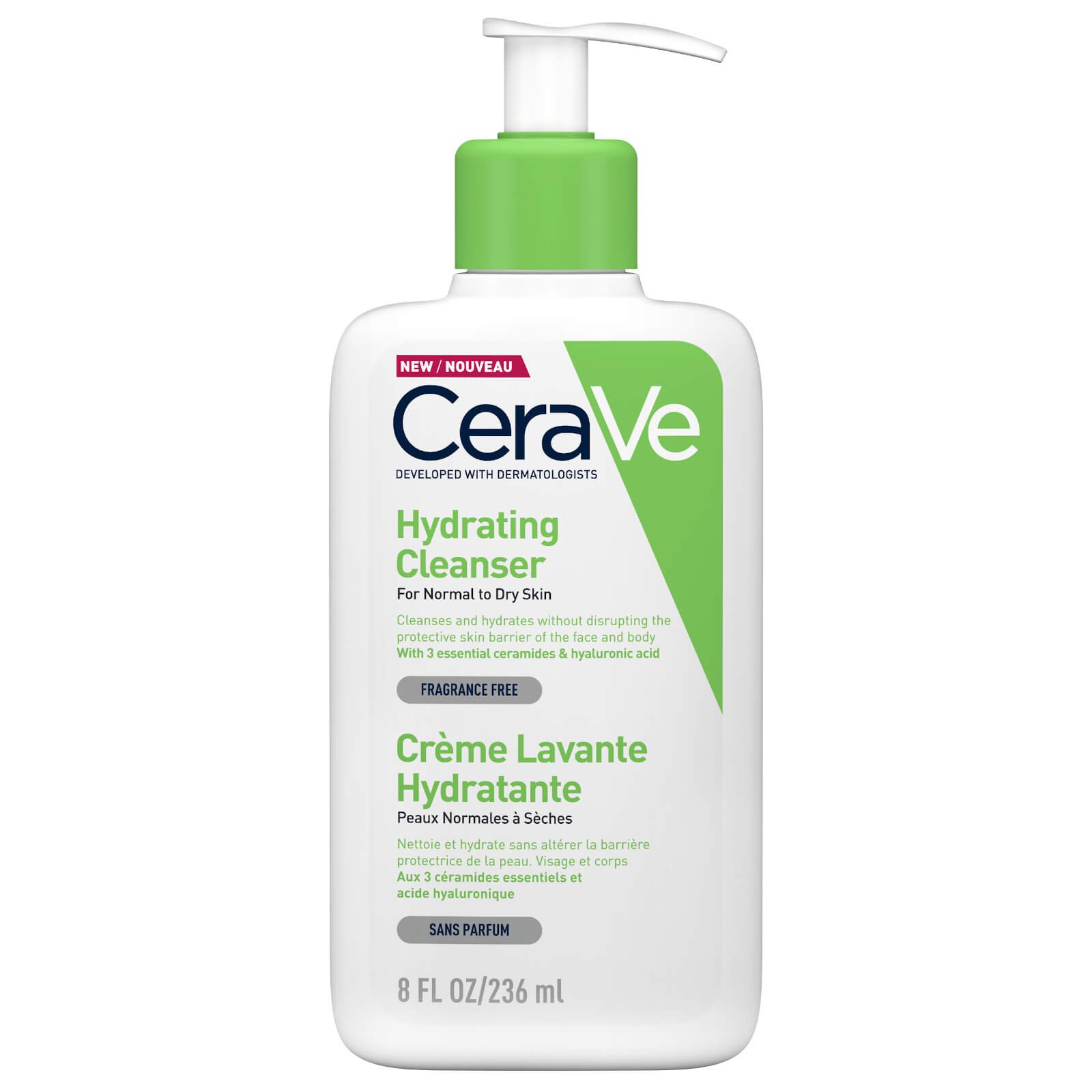 Cerave Hydrating Cleanser For Normal To Dry Skin 237ml USA Version - Emart Skincare Bangladesh