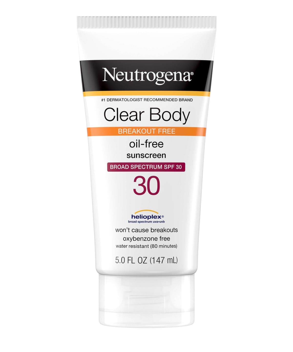 Neutrogena Clear Body Breakout-Free Liquid Sunscreen Lotion 147ml - Emart Skincare Bangladesh