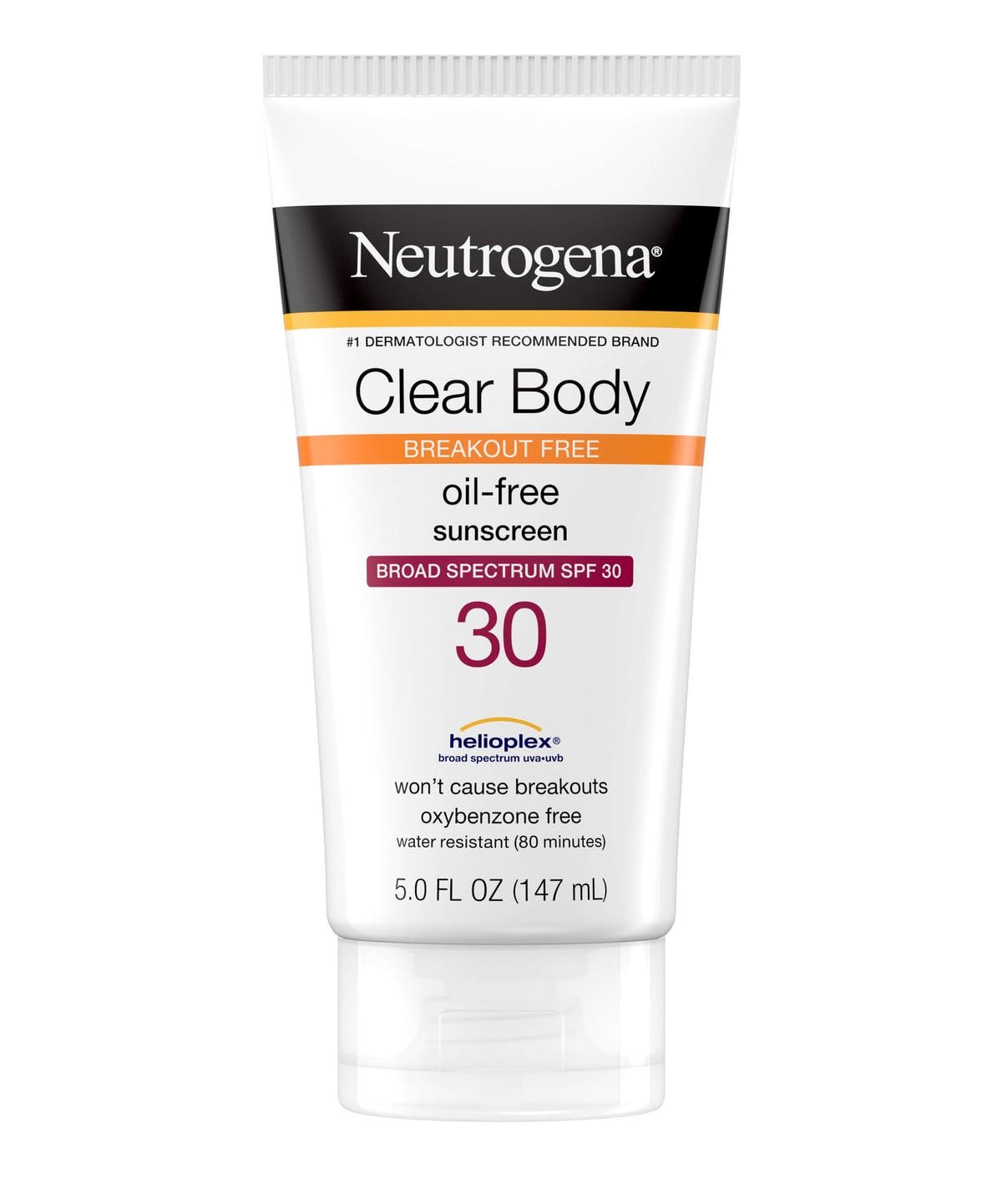 Neutrogena Clear Body Breakout-Free Liquid Sunscreen Lotion 147ml - Emart Skincare Bangladesh