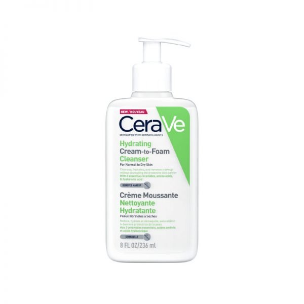 CERAVE Hydrating Cleanser for Normal to Dry Skin 236ml - Emart Skincare Bangladesh