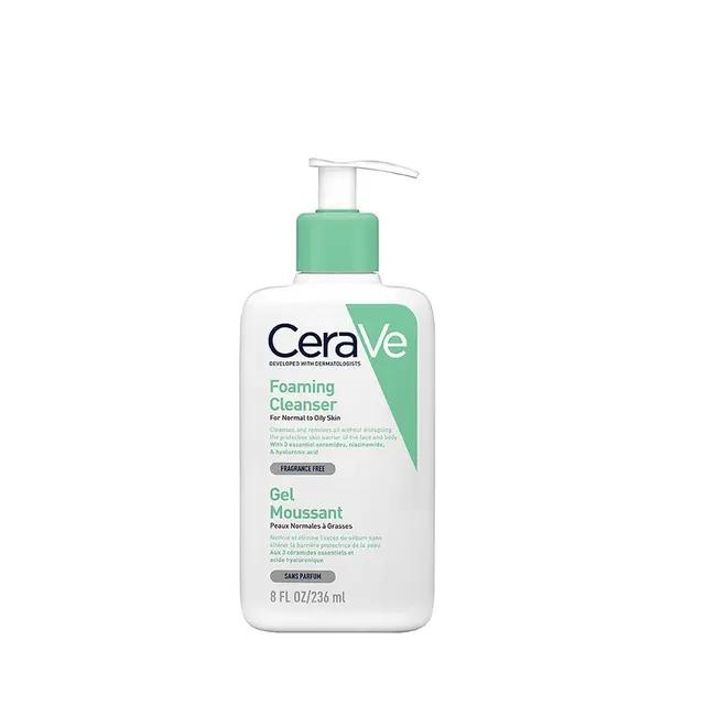 Cerave Foaming Cleanser for Normal to Oily Skin 236ml (UK Version) - Emart Skincare Bangladesh