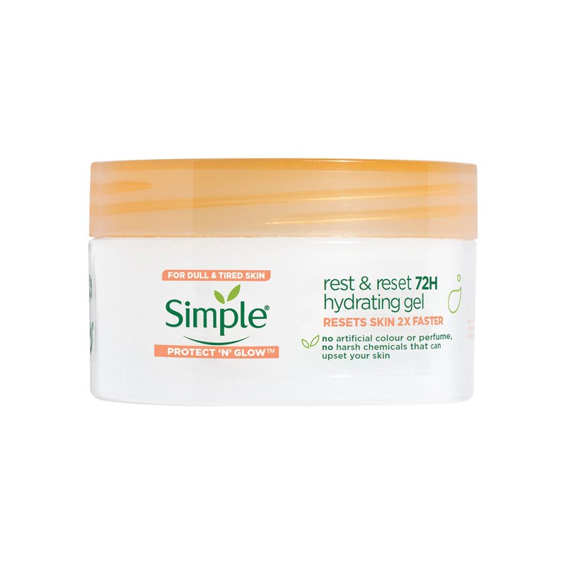 Simple Protect ‘N’ Glow rest and reset 72h hydrating gel (50ml) - Emart Skincare Bangladesh