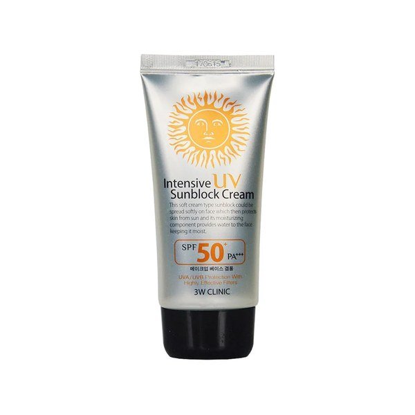 3w Clinic Intensive Uv Sunblock Cream Spf50 Pa+++ 70ml - Emart Skincare Bangladesh