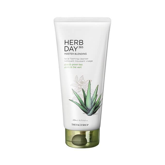 The Face Shop Herbday 365 Cleansing Foam Aloe & Green Tea 170ml - Emart Skincare Bangladesh