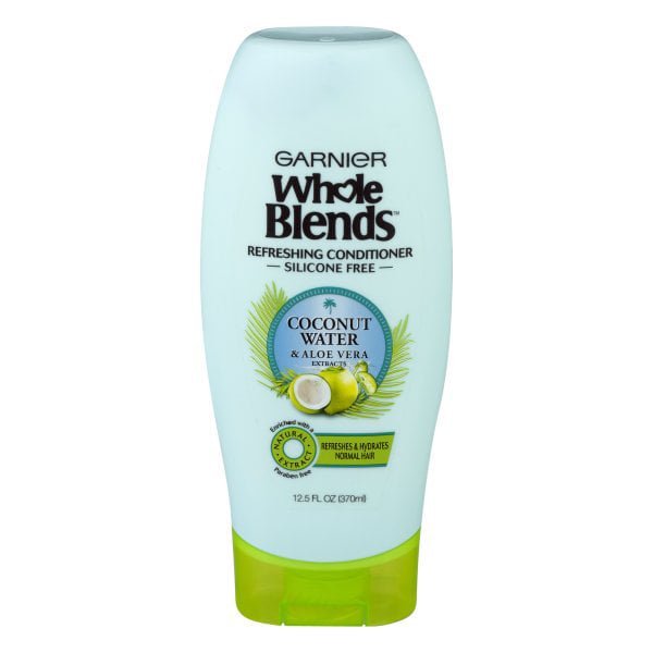 Garnier Whole Blends Coconut Water & Aloe Vera Refreshing Conditioner for Normal Hair 370ml - Emart Skincare Bangladesh