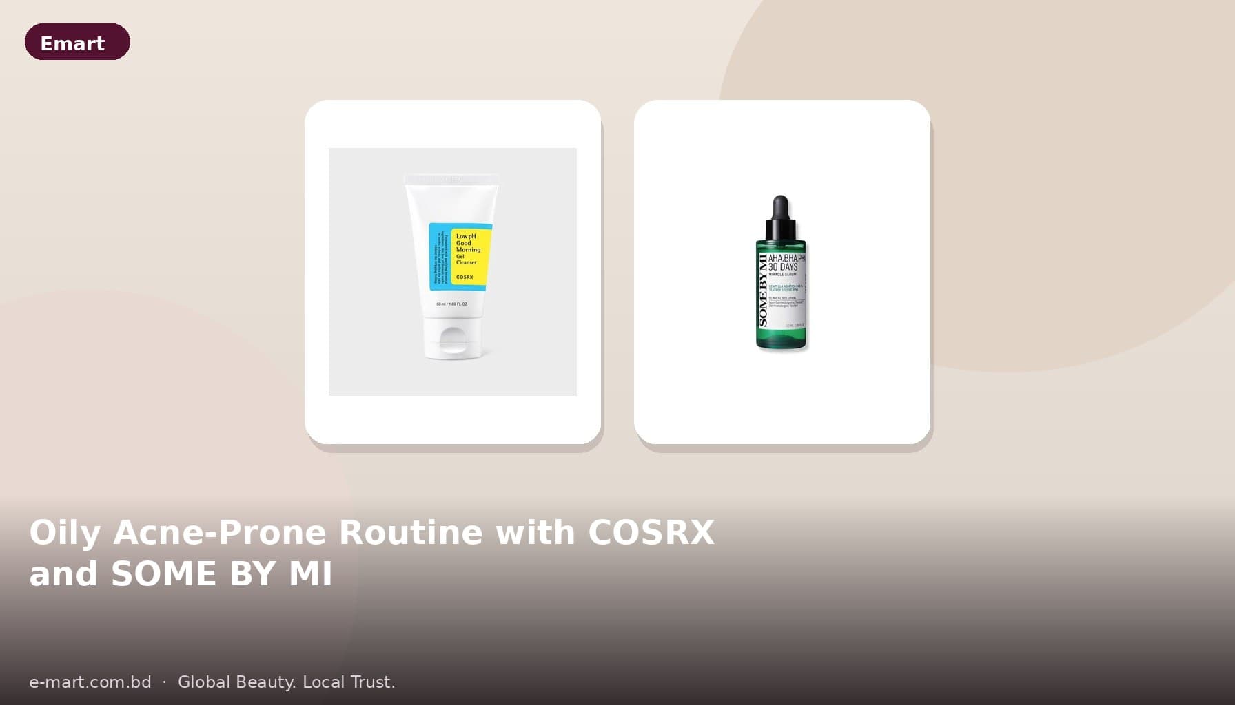Custom Skincare Routine for Oily, Acne-Prone Skin with COSRX & SOME BY MI
