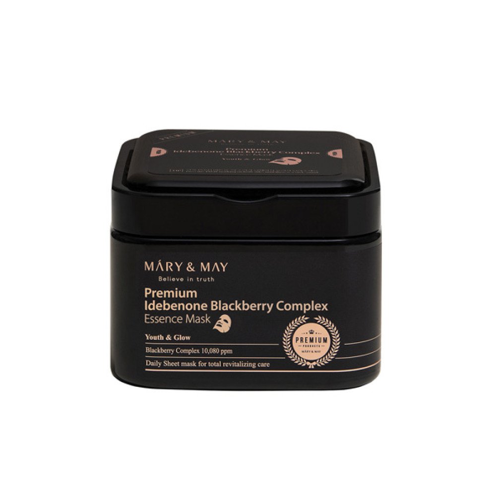 Mary&May Premium Idebenone Blackberry Complex Essence Mask 20EA - Emart Skincare Bangladesh