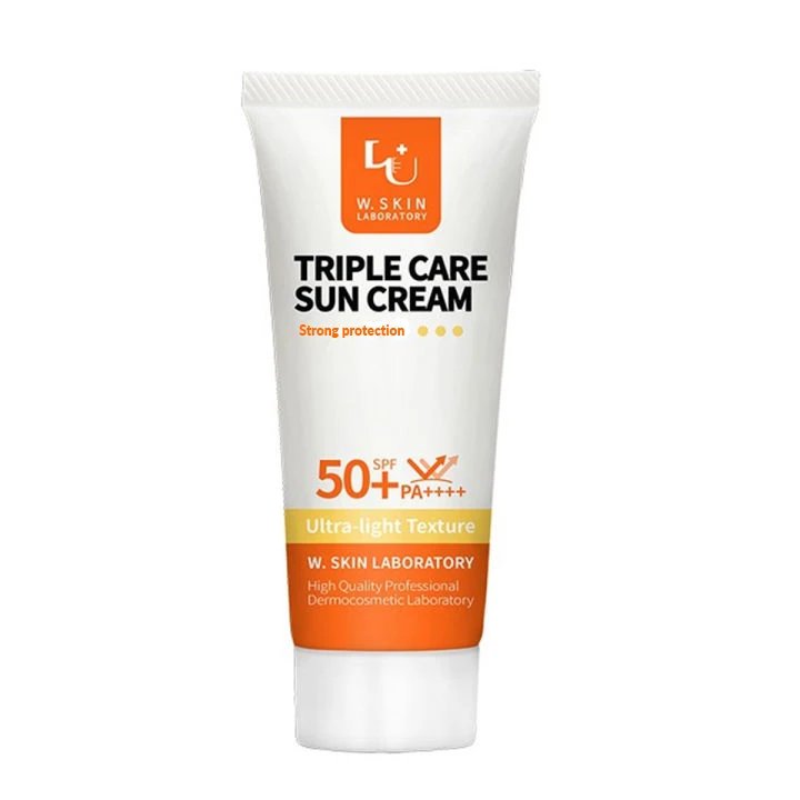 W.SKIN LAB Triple Care Sun Cream SPF50+ PA++++ 60ml - Emart Skincare Bangladesh