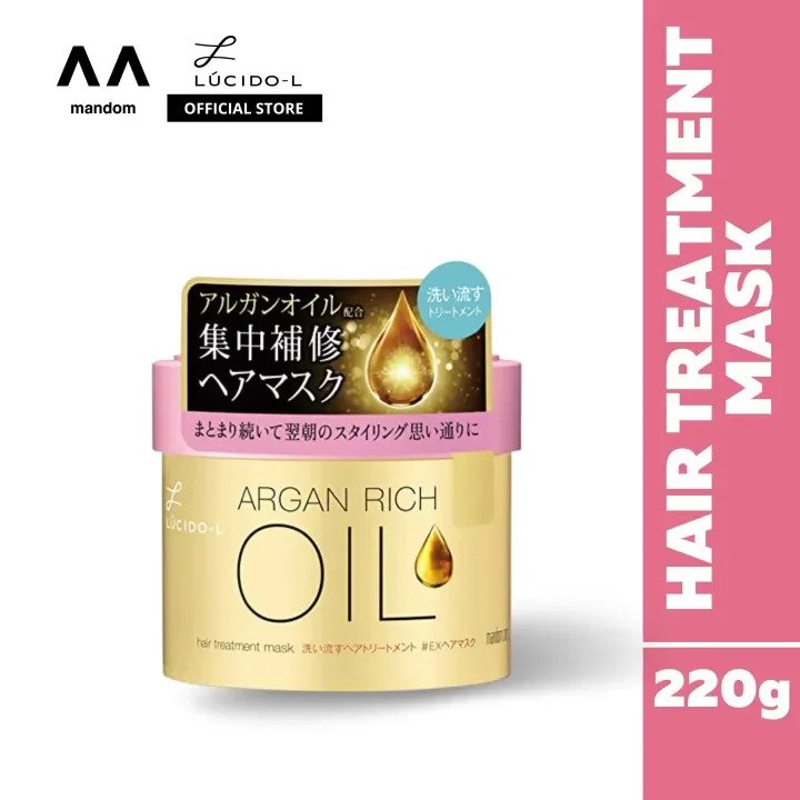 Lucido-L Argan Rich Oil Hair Treatment Mask 220g - Emart Skincare Bangladesh