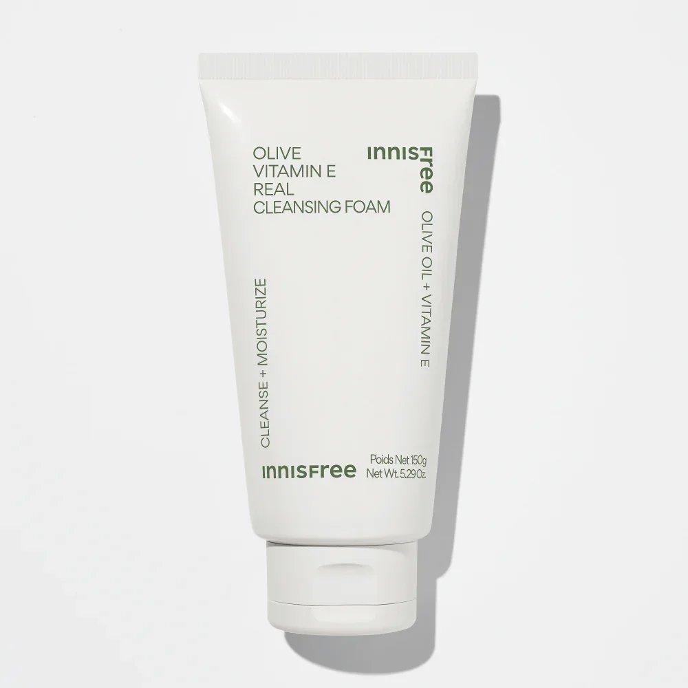 Innisfree Olive Vitamin E Real Cleansing Foam 150g - Emart Skincare Bangladesh