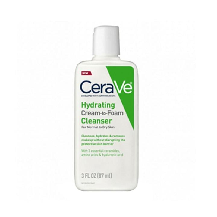 CeraVe Hydrating Cream-To-Foam Cleanser 87ml