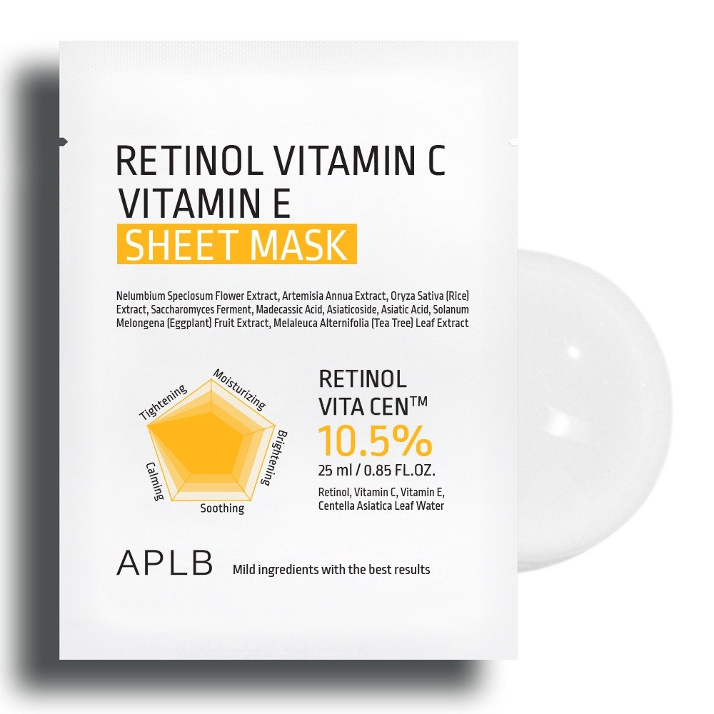 APLB Retinol Vitamin C Vitamin E Sheet Mask 25ml - Emart Skincare Bangladesh