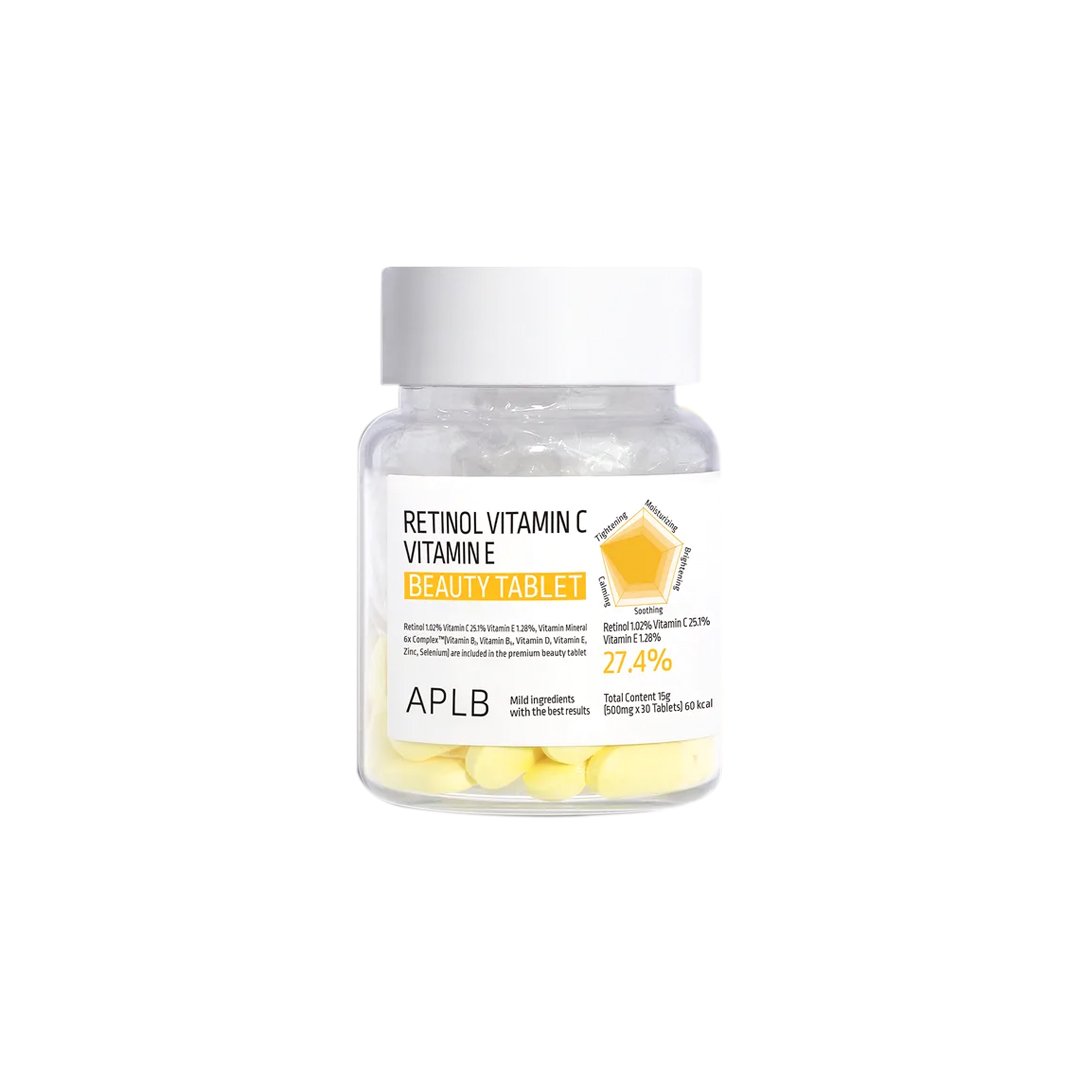 Aplb Retinol Vitamin C Vitamin E Beauty Tablet 30 Pcs - Emart Skincare Bangladesh