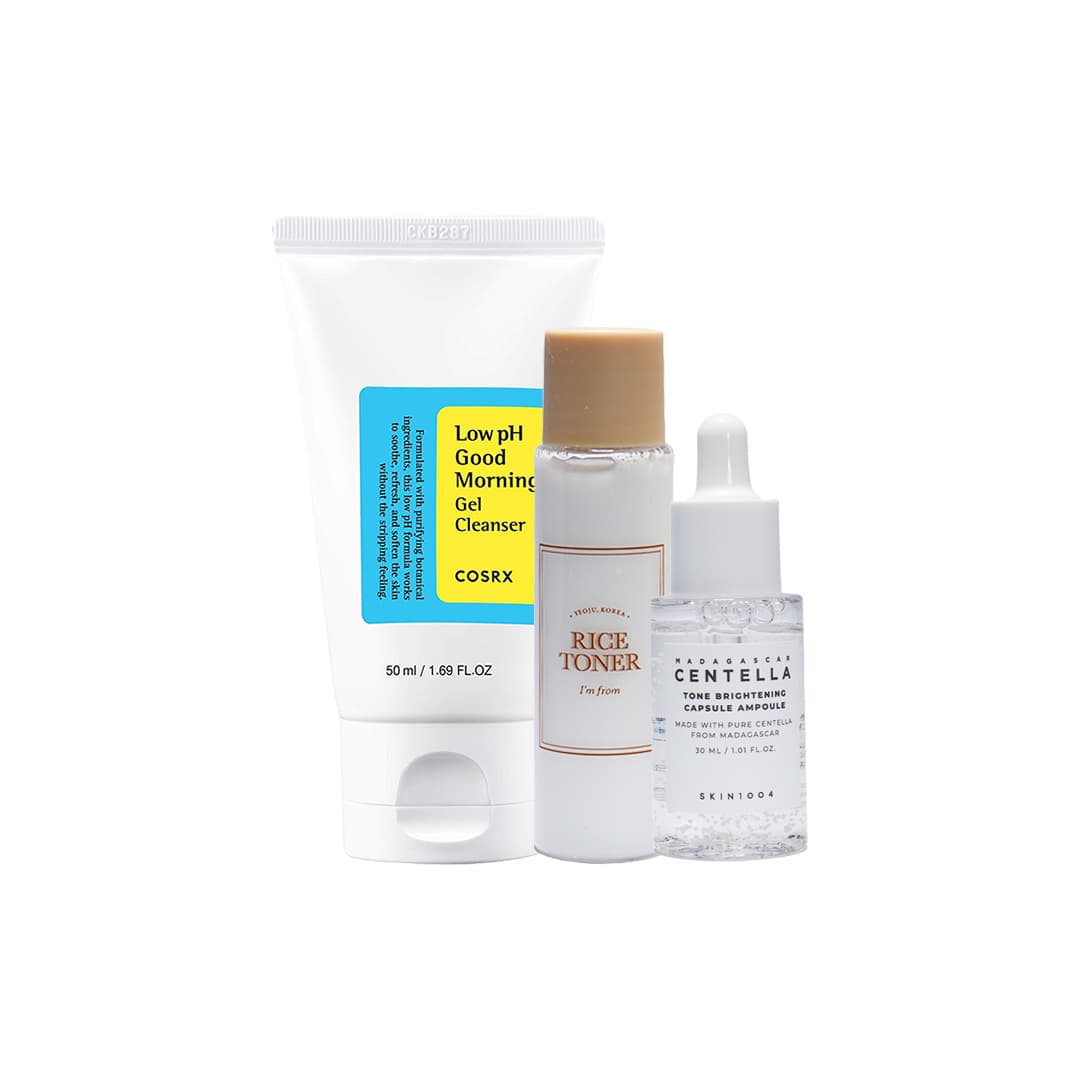Beginner Friendly Rice & Centella Brightening Combo 3pcs - Emart Skincare Bangladesh