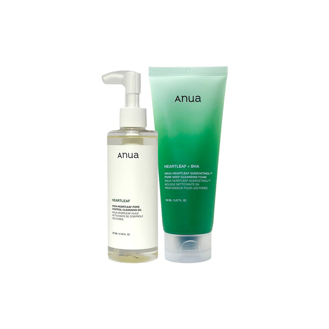 Anua Heartleaf Pore Control Double Cleansing Combo - Emart Skincare Bangladesh