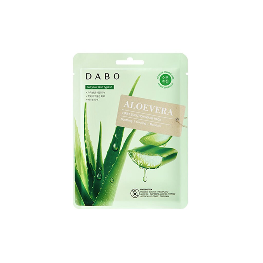 Dabo First Solution Mask Pack (Sheet Mask) – ALOEVERA - Emart Skincare Bangladesh