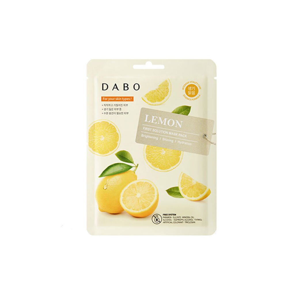 Dabo First Solution Mask Pack (Sheet Mask) – LEMON - Emart Skincare Bangladesh