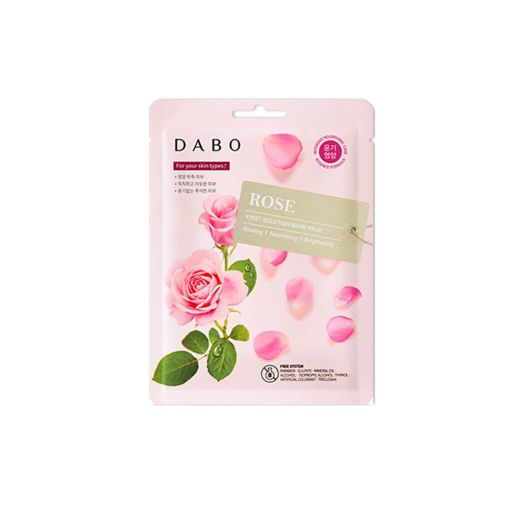 Dabo First Solution Mask Pack (Sheet Mask) – ROSE - Emart Skincare Bangladesh