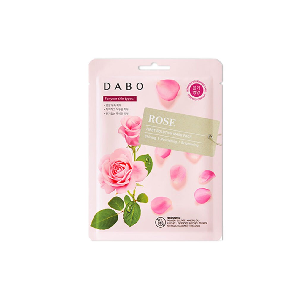 Dabo First Solution Mask Pack (Sheet Mask) – ROSE - Emart Skincare Bangladesh
