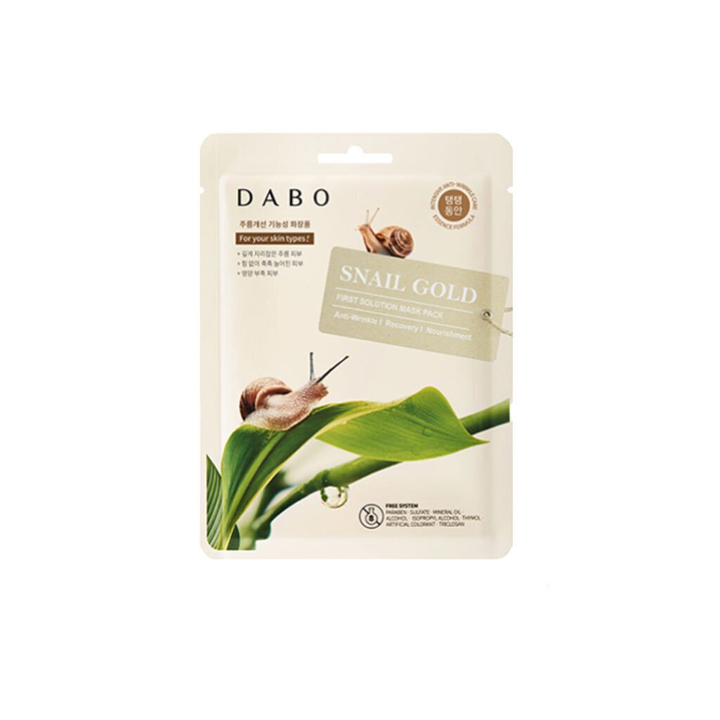 Dabo First Solution Mask Pack (Sheet Mask) – SNAIL GOLD - Emart Skincare Bangladesh