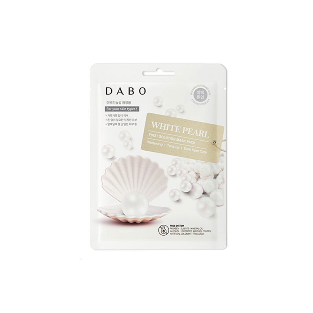 Dabo First Solution Mask Pack (Sheet Mask) – WHITE PEARL - Emart Skincare Bangladesh