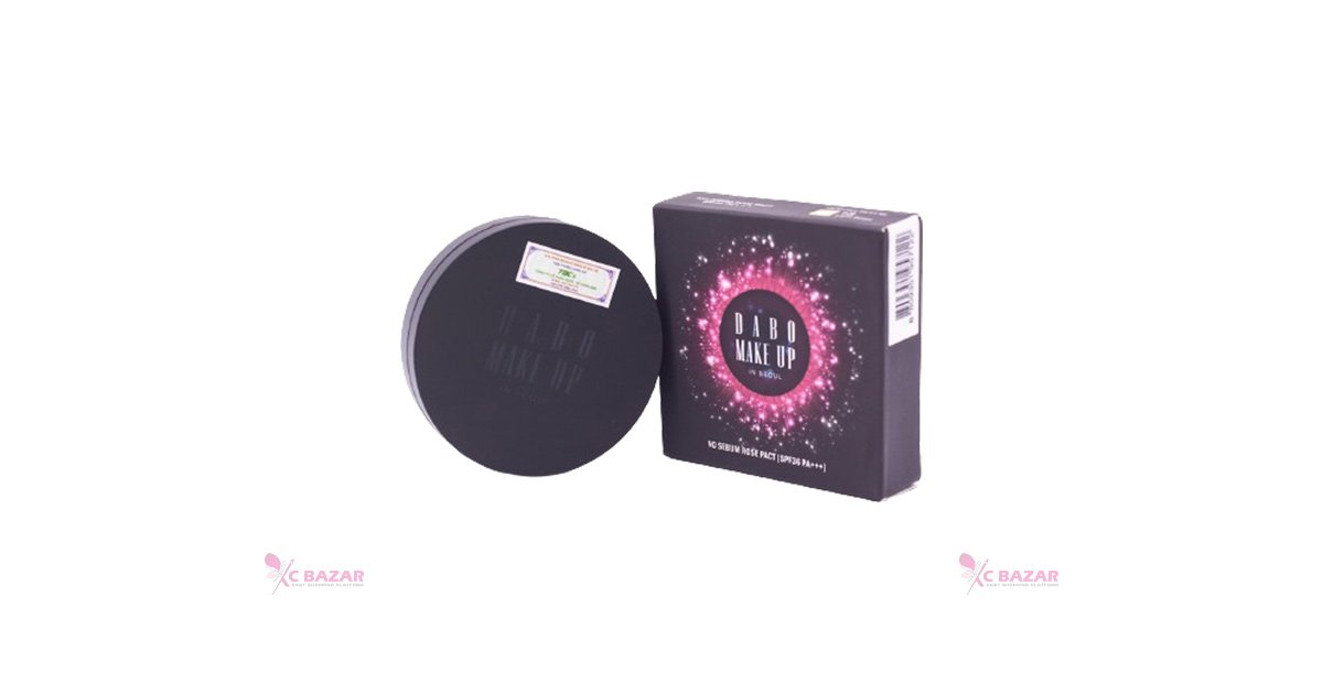 Dabo Make Up No Sebum Rose Pact SPF36 PA+++ - 21 Vanilla Beige - Emart Skincare Bangladesh