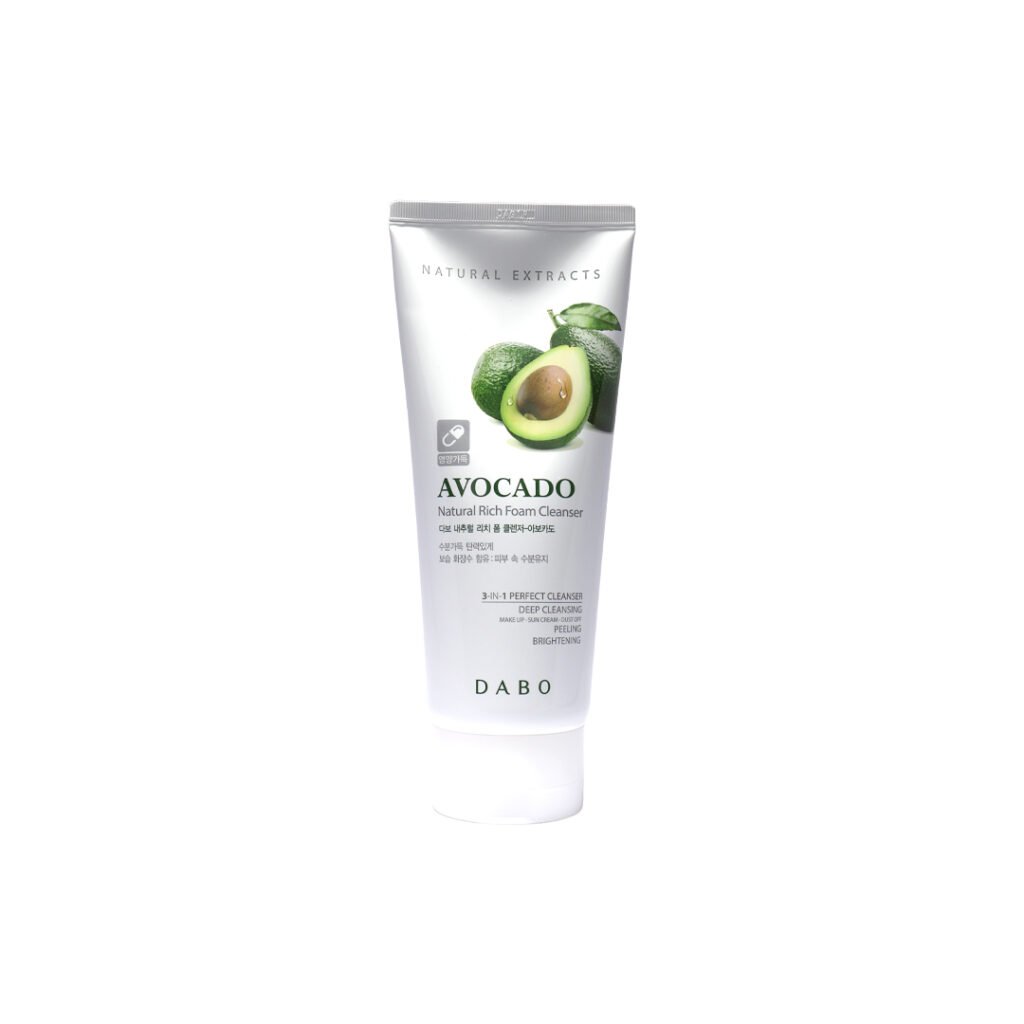 Dabo Natural Rich Foam Cleanser Avocado 180 ml face cleanser or face wash price in Bangladesh at Emart