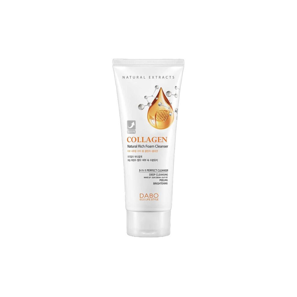 Dabo Natural Rich Foam Cleanser Collagen 180 ml - Emart Skincare Bangladesh