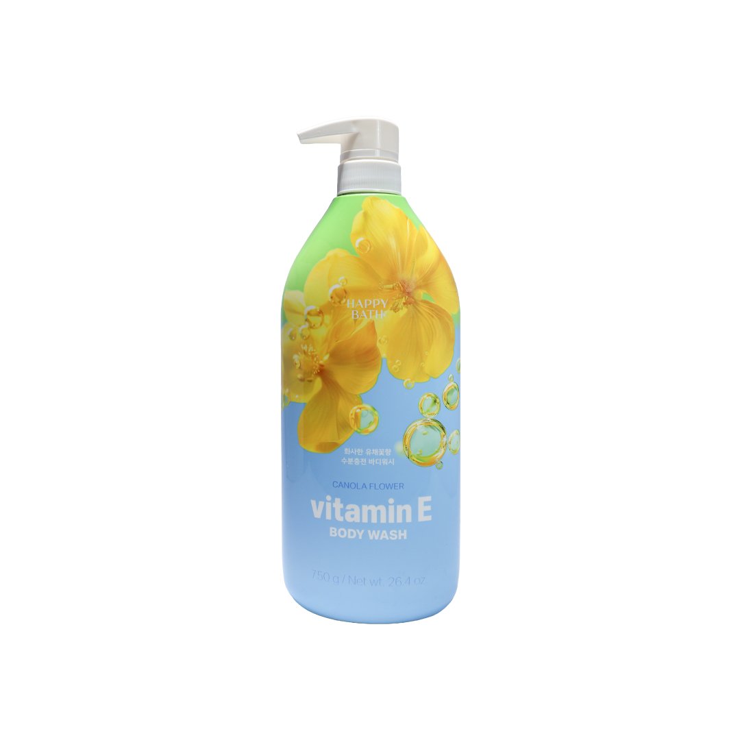 Happy Bath Canola Flower Vitamin E Body Wash 750 g - Emart Skincare Bangladesh