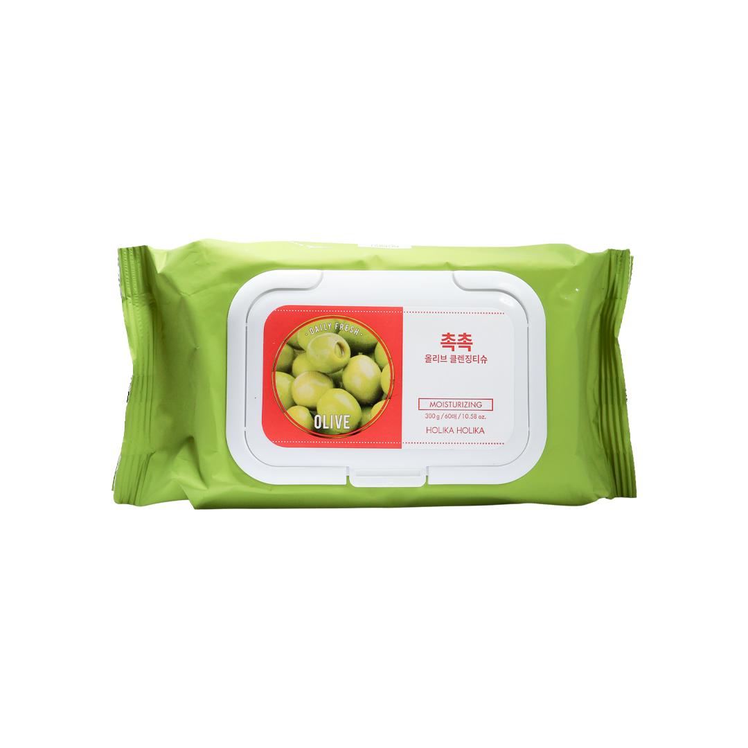 Holika Holika Daily Fresh Olive Cleansing Tissue 300 g - Emart Skincare Bangladesh