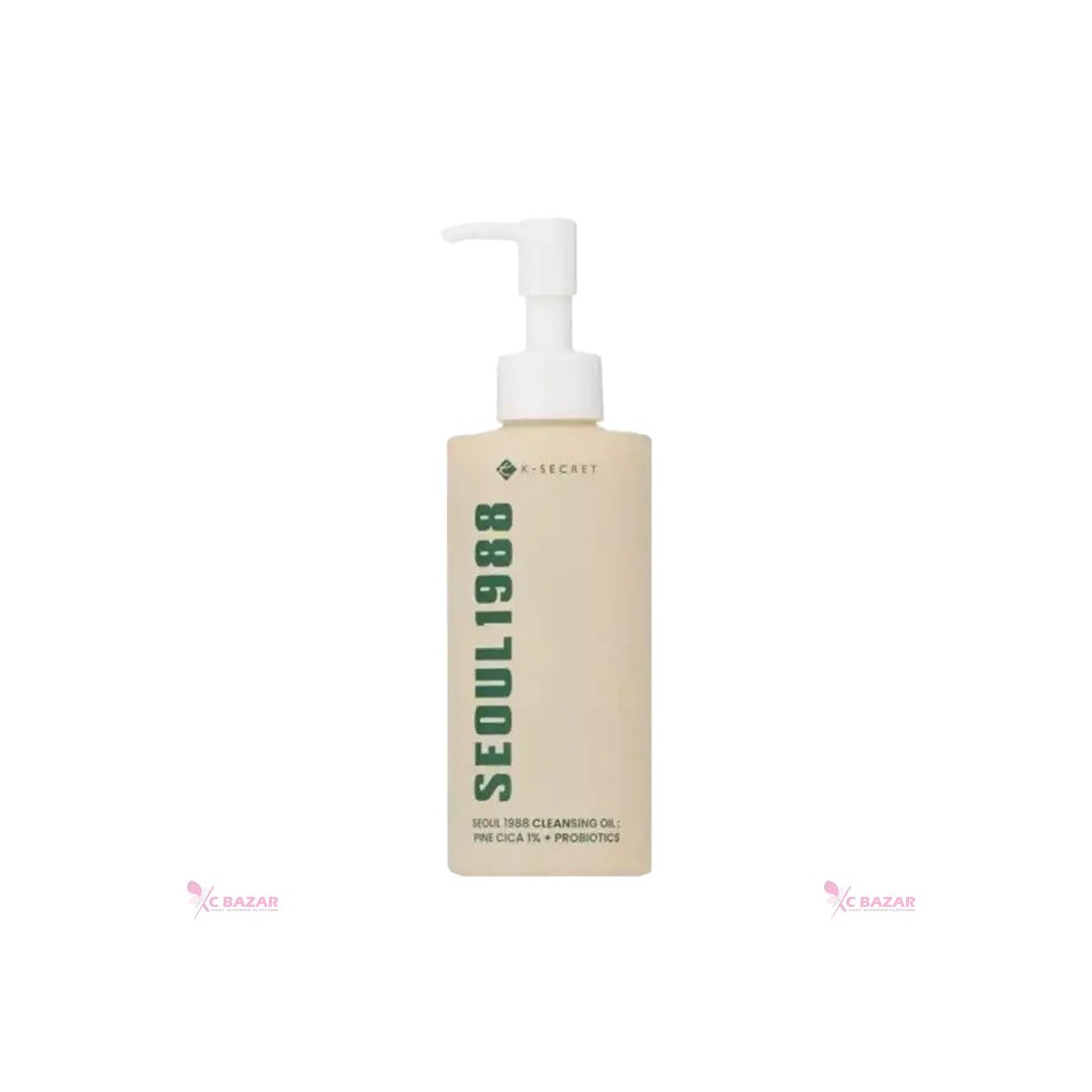 K-Secret Seoul 1988 Cleansing Oil: Pine Cica 1% + Probiotics 200 ml - Emart Skincare Bangladesh