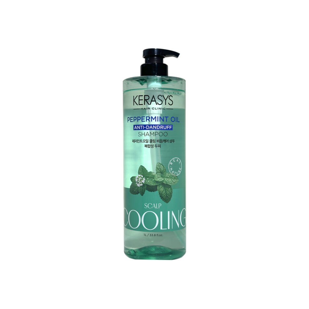 Kerasys Peppermint Oil Scalp Cooling Anti-dandruff Shampoo 1 Liter - Emart Skincare Bangladesh