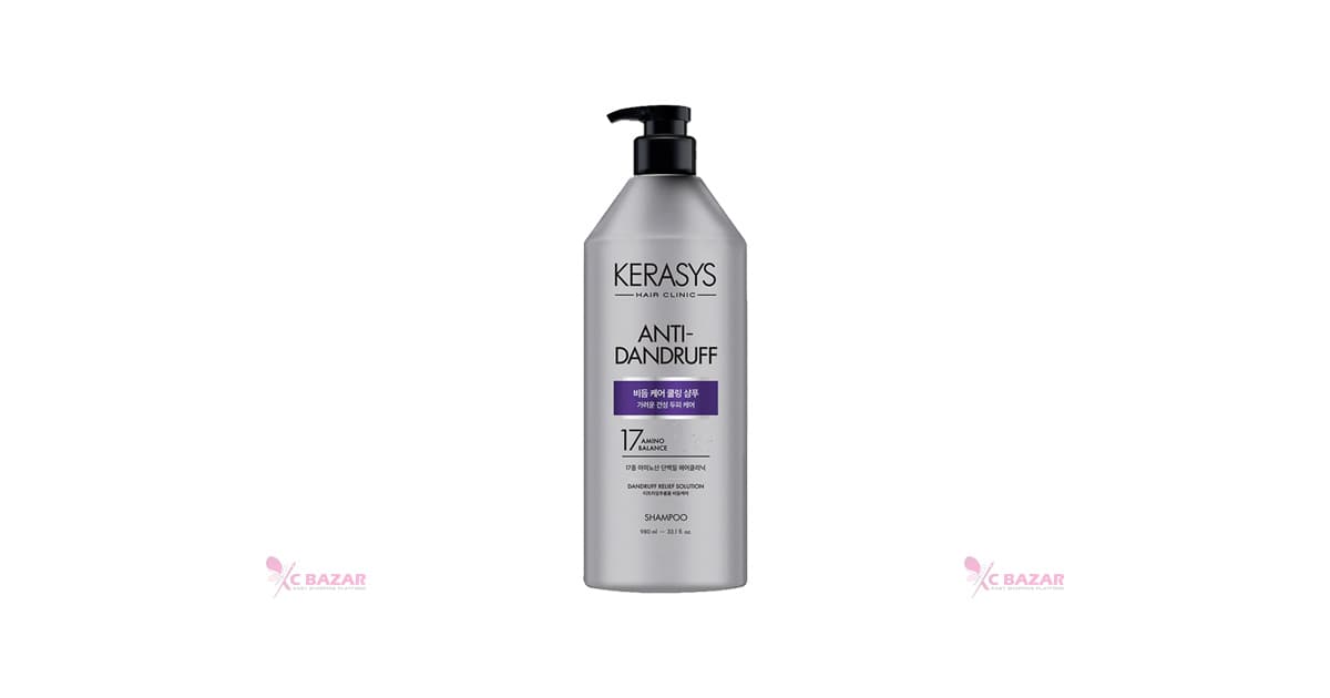Kerasys Scalp Cooling Anti-Dandruff Protein Shampoo 600 ml - Emart Skincare Bangladesh