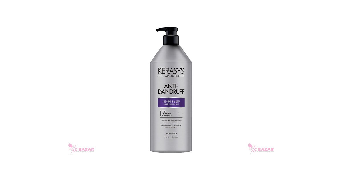 Kerasys Scalp Cooling Anti-Dandruff Protein Shampoo 600 ml - Emart Skincare Bangladesh