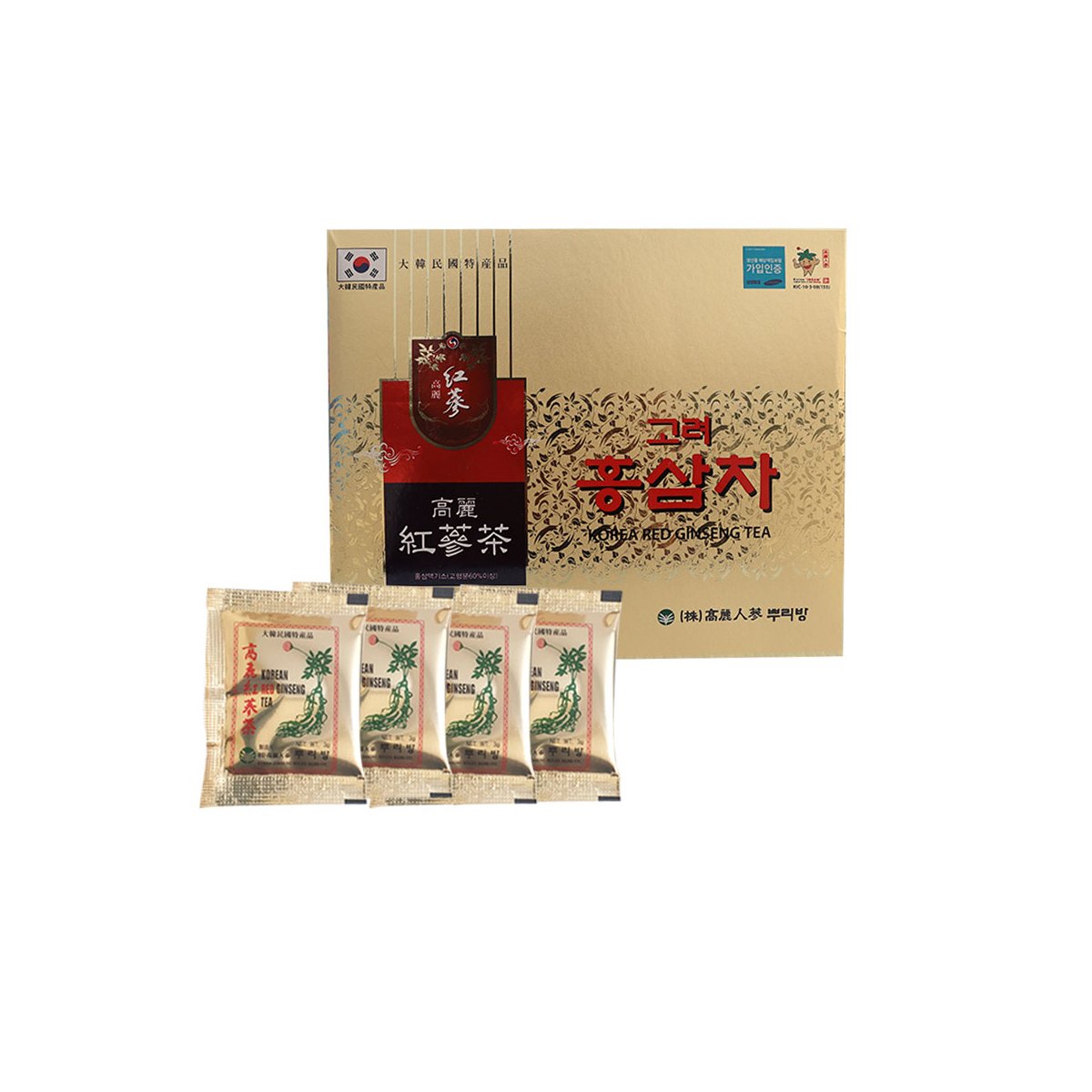 Korean Red Ginseng Tea 3g - 50 pcs Box - Emart Skincare Bangladesh