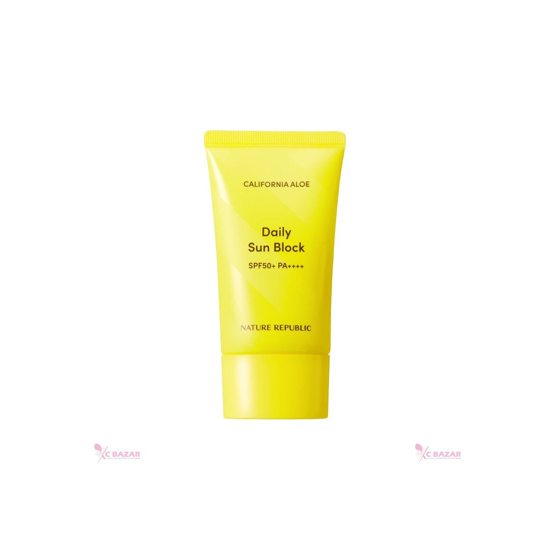 Nature Republic California Aloe Daily Sun Block SPF50+ PA++++ 57 ml - Emart Skincare Bangladesh