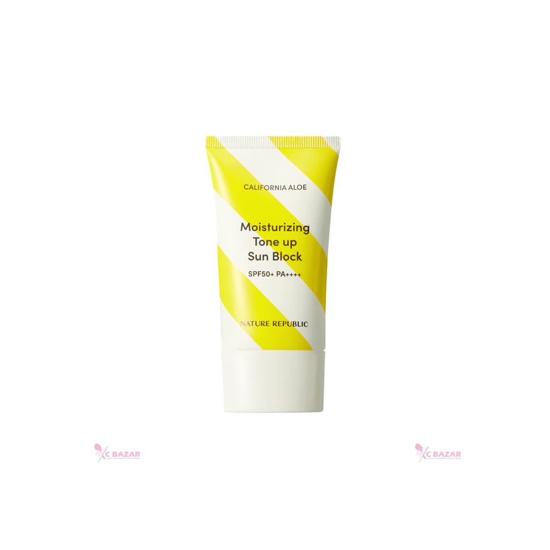 Nature Republic California Aloe Moisturizing Tone Up Sun Block SPF50+ PA++++ 57 ml - Emart Skincare Bangladesh
