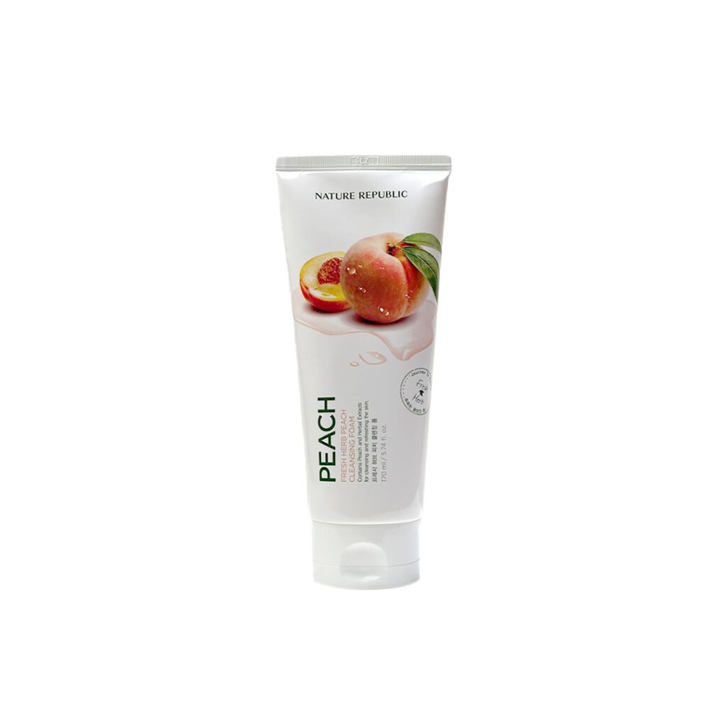 Nature Republic Fresh Herb Cleansing Foam 170 ml – PEACH face cleanser or face wash price in Bangladesh at Emart