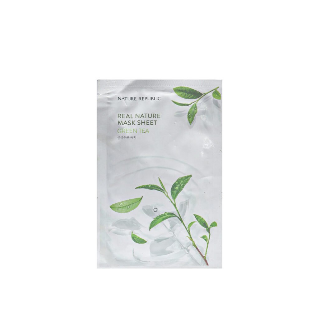 Nature Republic Real Nature Mask Sheet 23 ml – GREEN TEA - Emart Skincare Bangladesh
