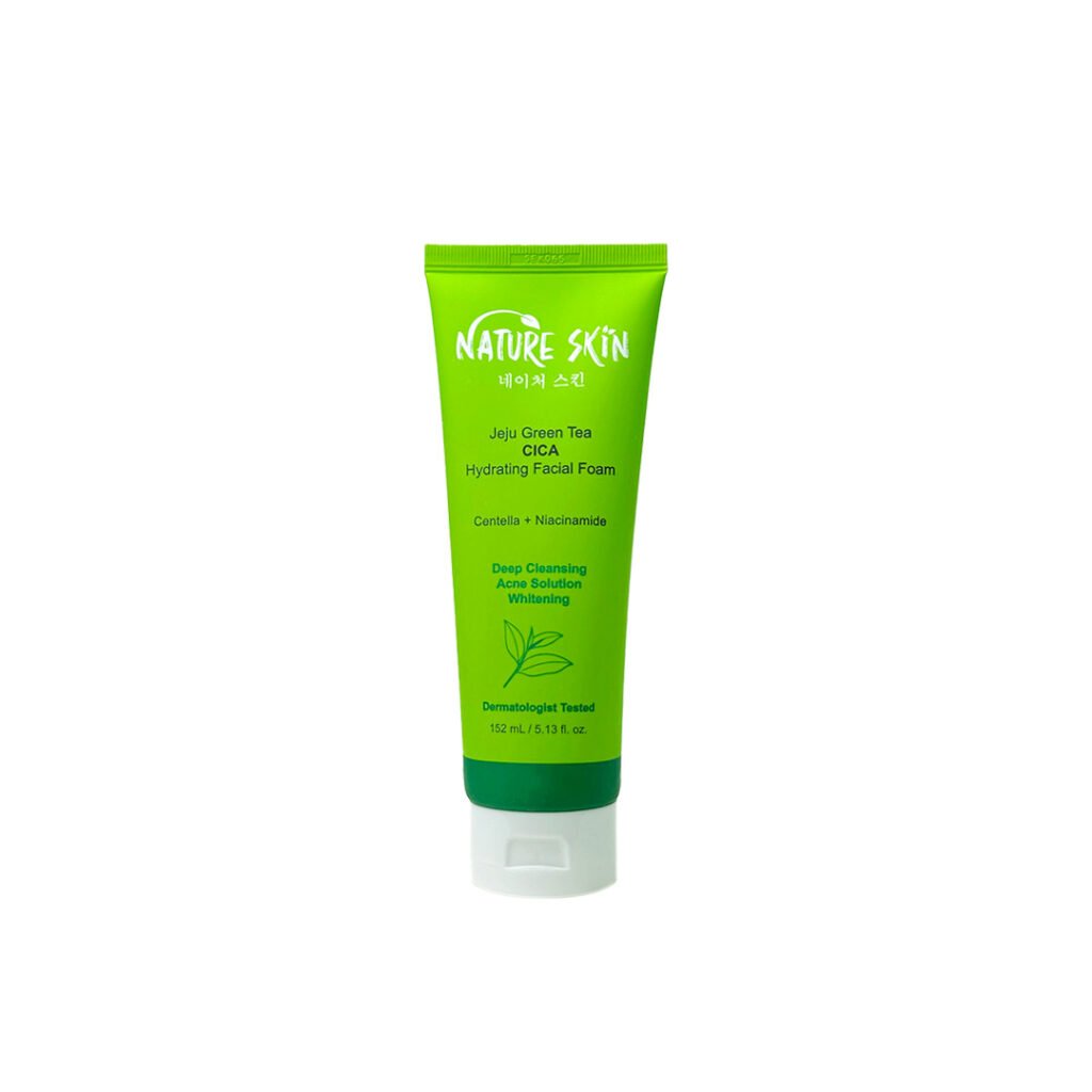 Nature Skin Jeju Green Tea CICA Hydrating Facial Foam 152 mL - Emart Skincare Bangladesh