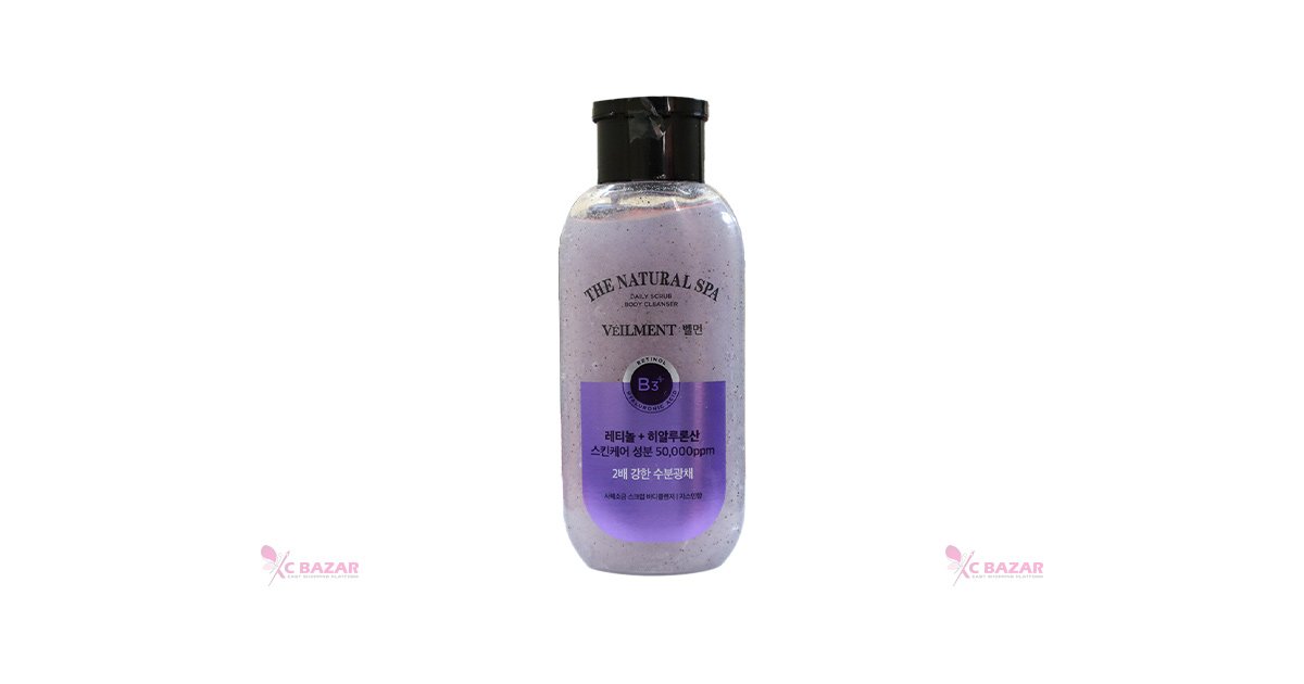 On The Body Veilment Natural SPA Dead Sea Salt Scrub Body Wash Jasmine Scent 200 ml - Emart Skincare Bangladesh