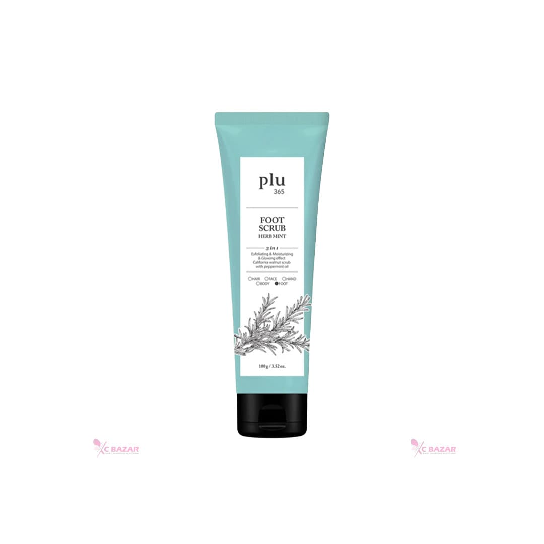 Plu 365 Foot Scrub Herb Mint 100 g - Emart Skincare Bangladesh