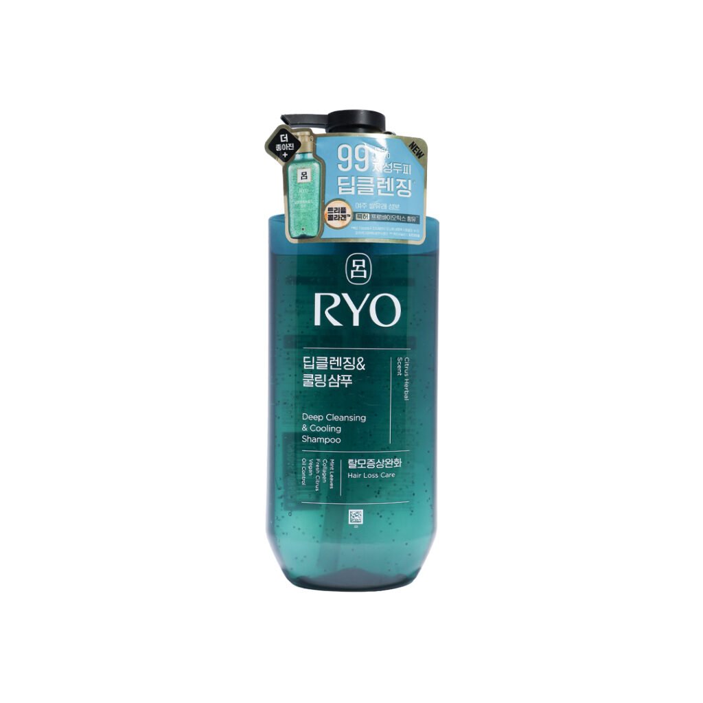 Ryo Deep Cleansing & Cooling Shampoo – Citrus Herbal Scent 480 ml - Emart Skincare Bangladesh