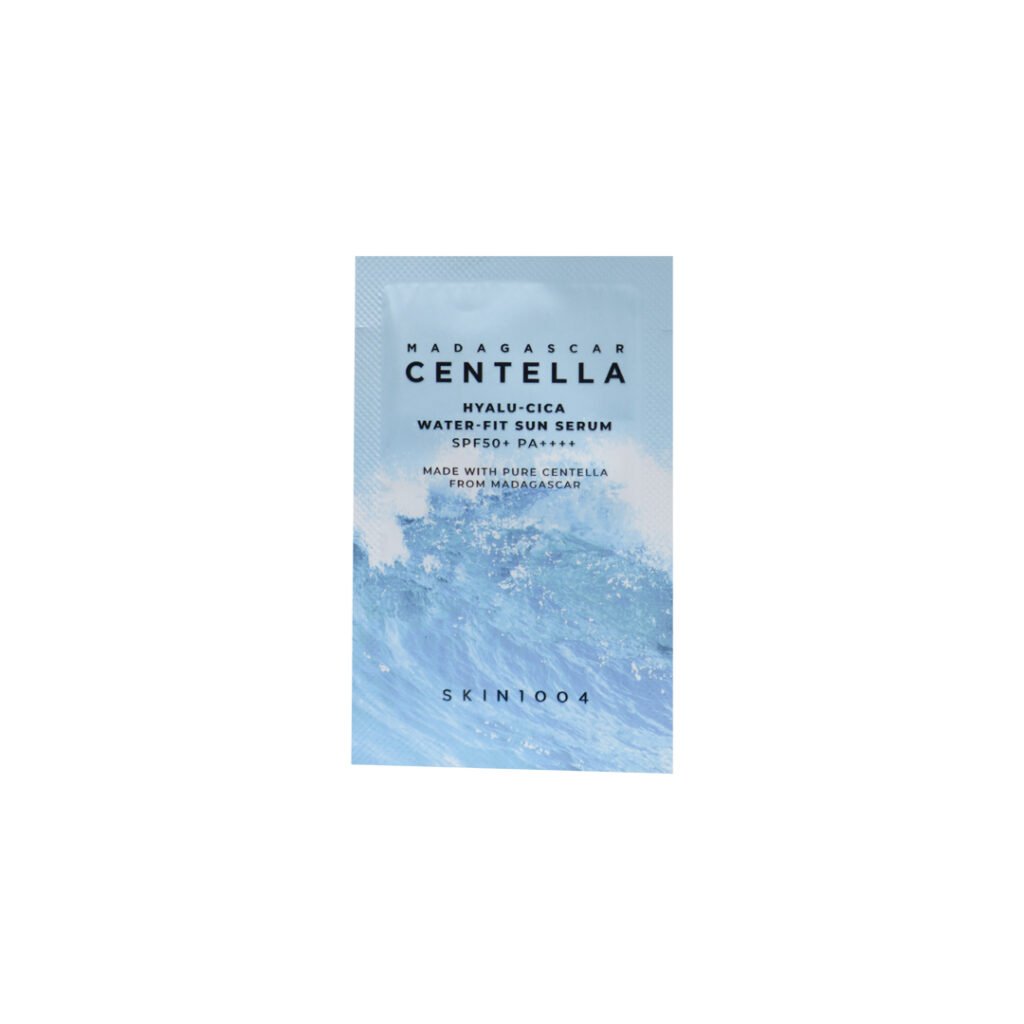 SKIN1004 Madagascar Centella Hyalu-Cica Water-Fit Sun Serum SPF 50+ PA++++ 1.5 ml - Emart Skincare Bangladesh