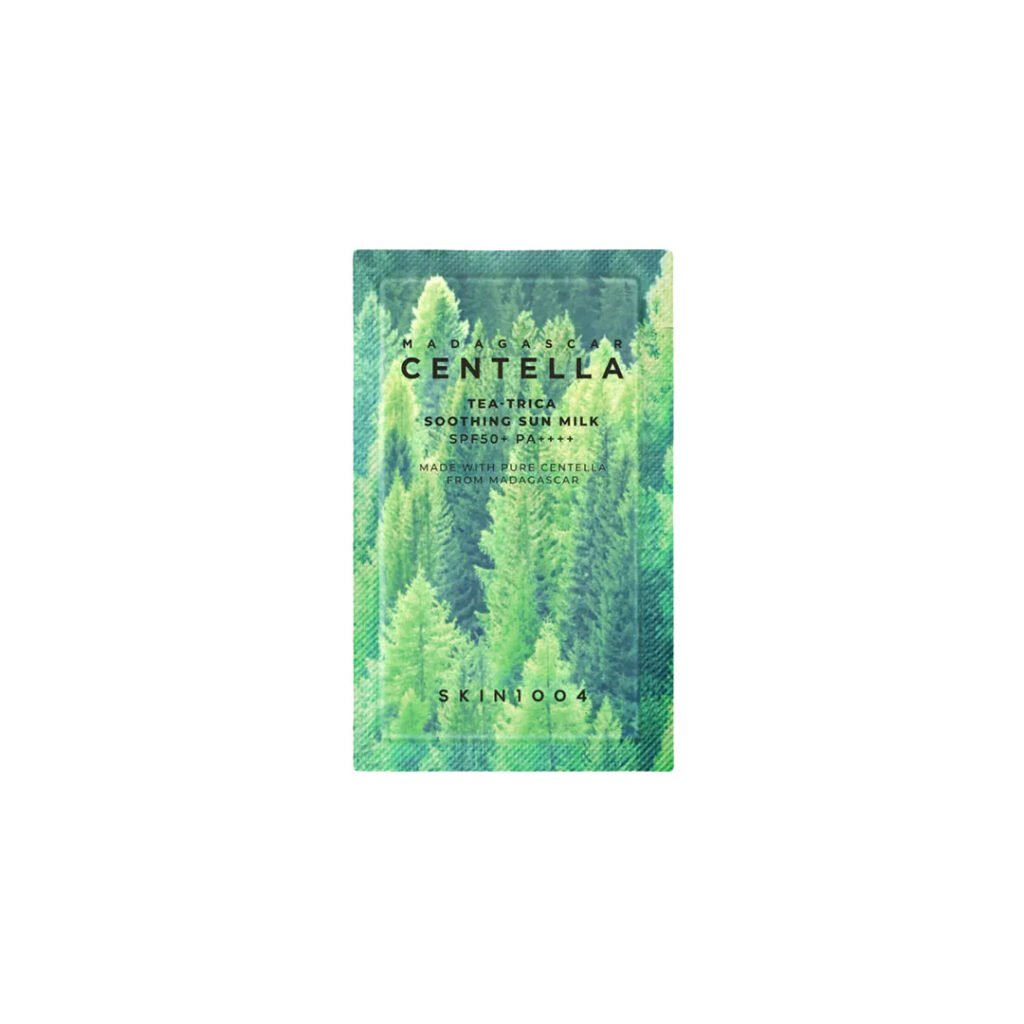 SKIN1004 Madagascar Centella Tea-Trica Soothing Sun Milk SPF50+ PA++++ 1.5 ml - Emart Skincare Bangladesh